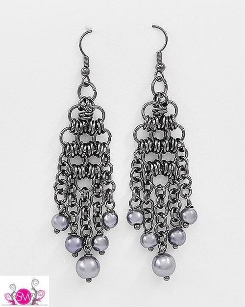 Grey Acrylic Pearls