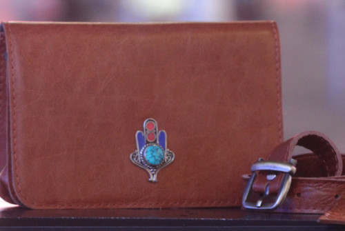 Yves Signature Small Belted Satchel - Genuine Leather