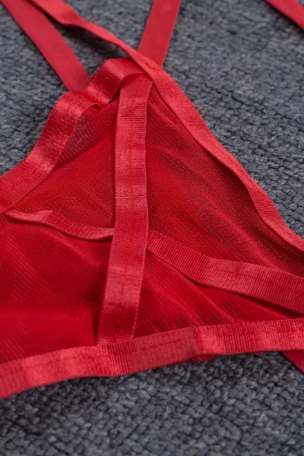 Low Waist Mesh Bralette (2 Piece Set)