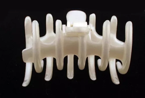 Tublar Pearlized Rake  Hair Claw