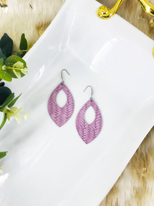 Italian Leather Earrings 