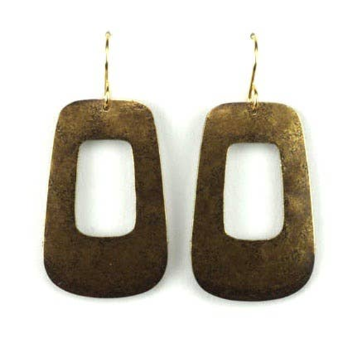 Rounded Square with Cutout - Brass