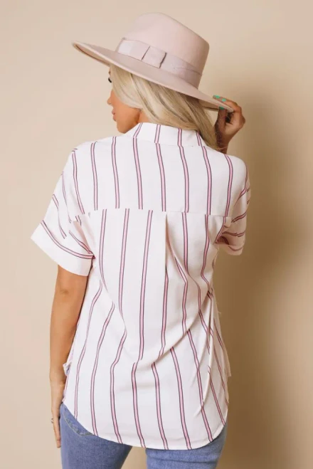 Mel Striped Buttoned Shirt