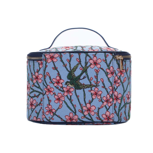 Almond Blossom And Swallow Toiletry Vanity Travel Bag