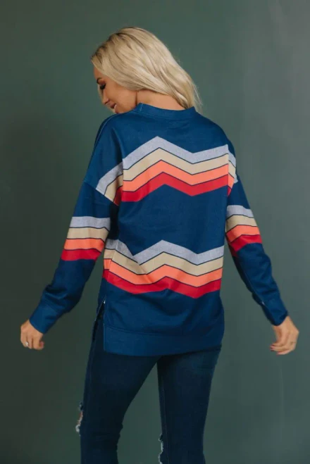 Destiny Color Block Sweatshirt