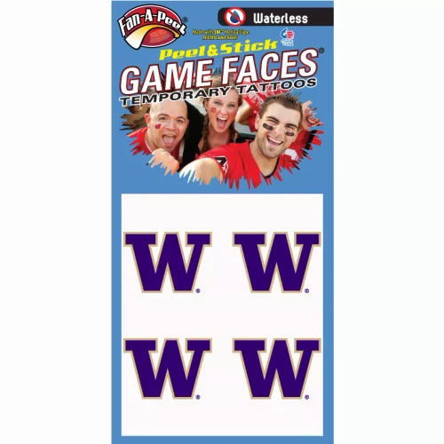 Waterless Peel & Stick Temporary Tattoos Fan-A-Peel / Gamesfaces
