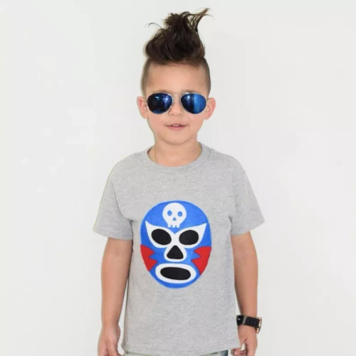 Kids T-shirt - Luchador Azul