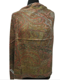 Paisley Print Pashmina Camel