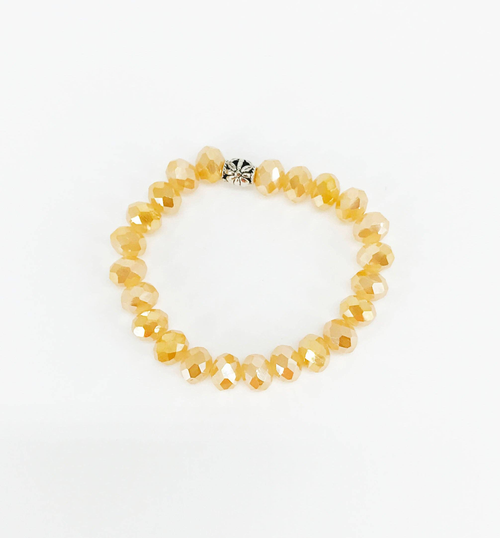 Glass Bead Stretchy Bracelet