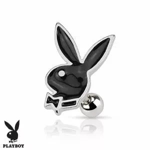 Playboy Bunny 316L Surgical Steel Cartilage Earring /Tragus Barbell