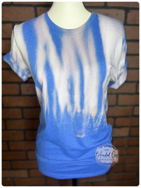 The Blue Drip Bleached Blank Tee