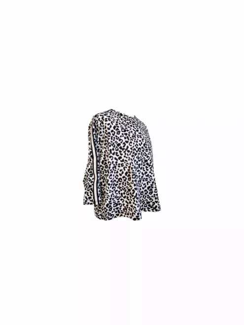 Cheetah Boxy Top ft Sport Tape Trim