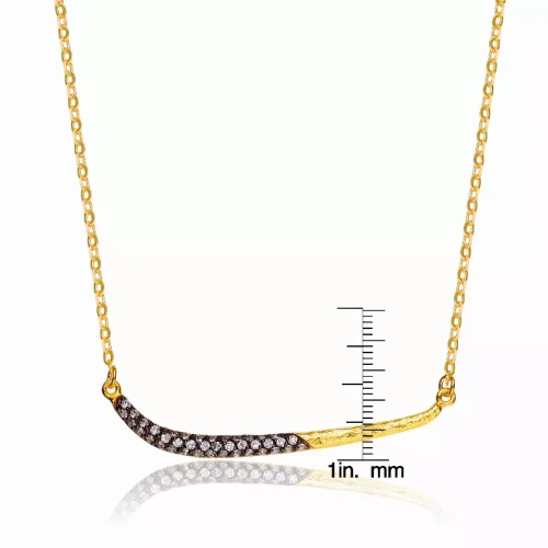 Collette Z Sterling Silver Traditional Gold-Plated Pendant Necklace