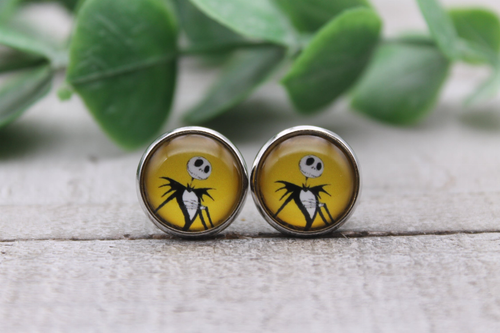 Jack | Hypoallergenic |  Glass Stud Earrings