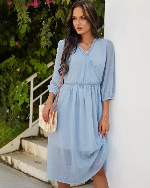 Chiffon Mesh Maxi Dress