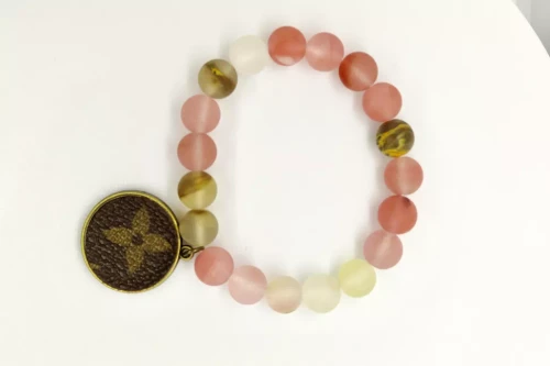 LV Again - Pink Rhodonite Stretch Bracelet