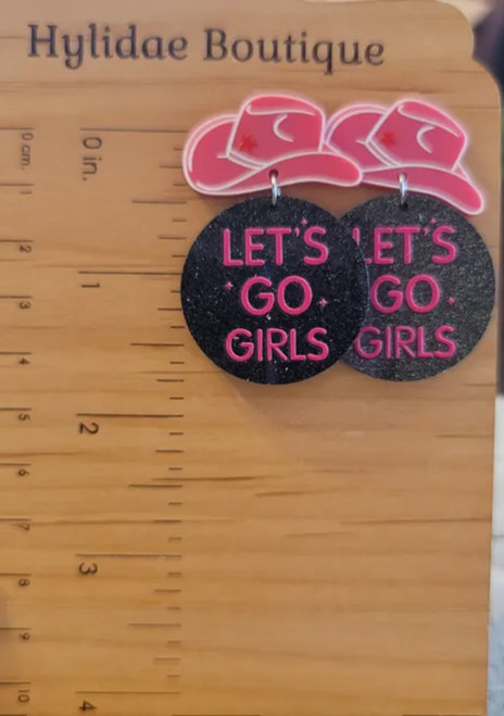 Let's Go Girls Dangle Earrings