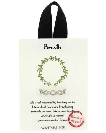 Breathe Adjustable  CZ Ring