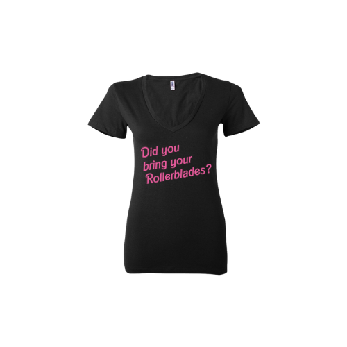 Matchy-Match With Barbie- Women's Jersey Short Sleeve Deep V