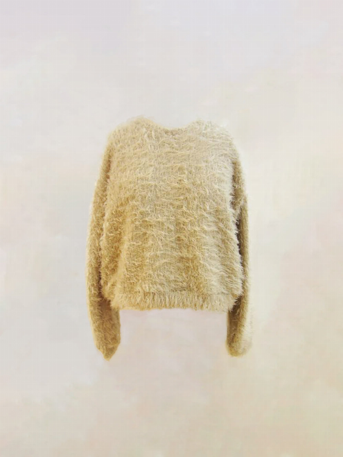 Wildin Zebra Shaggy Pullover