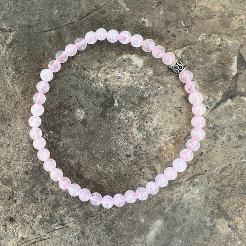 Rose Quartz Bead Bracelet