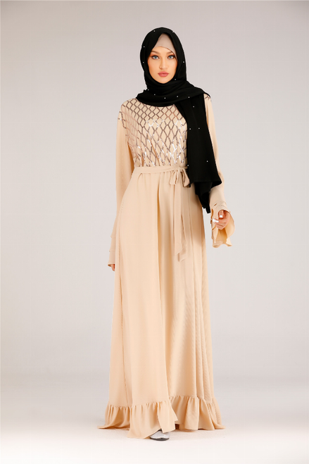 Vintage Long Sleeve Maxi Dress