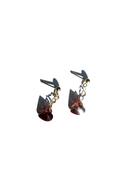 Aria heart zircon earrings