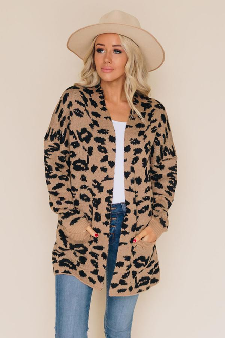Riley Leopard Cardigan