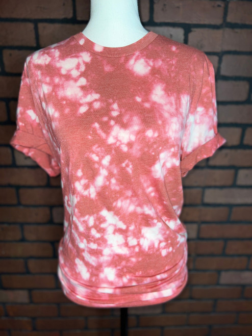 Clay Acid Washed Bleached Blank Tee