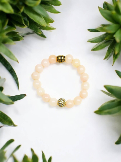 Quartz Gemstone Stretchy Bracelet 