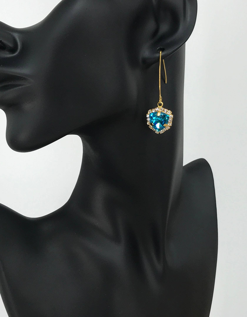 Rhinestone Pendant Earrings 