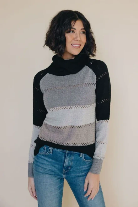 Infinity Colorblock Turtleneck