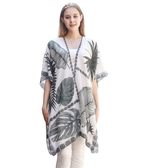 Tropical Leaves Kimono