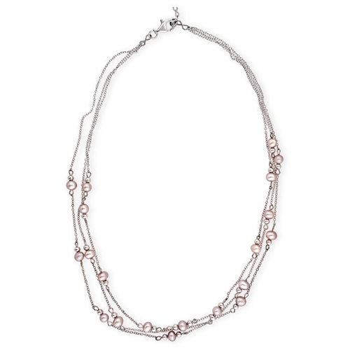 Collette Z Sterling Silver Three Strand Necklace