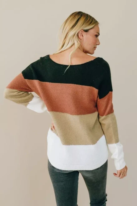 Not A Worry Color-Block Sweater