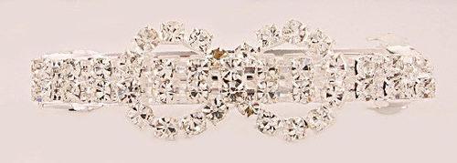 French Automatic Barrette w/ Swarovski Crystals