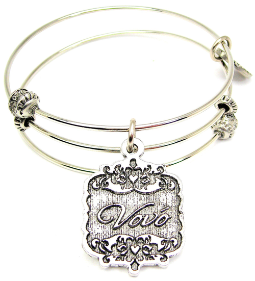 Vovo Victorian Scroll Triple Style Bangle Bracelet