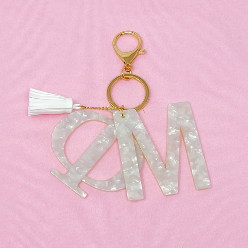 Phi Mu Sorority Charm Key Chain