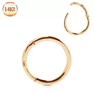 14Kt. Gold Seamless Clicker Ring