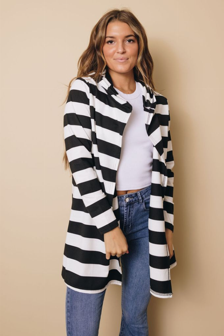 Willow Long Sleeve Stripe Cardigan