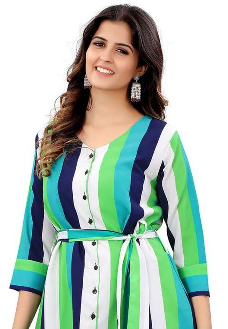Bold Striped Ketaki Dress
