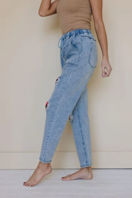 East Coast Patched Jeans