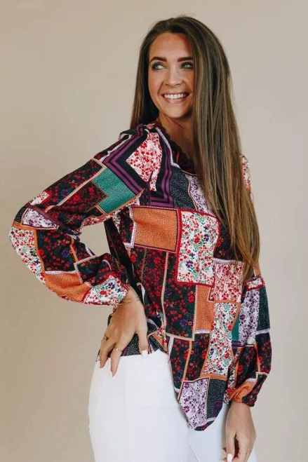 Time Flies Boho Blouse