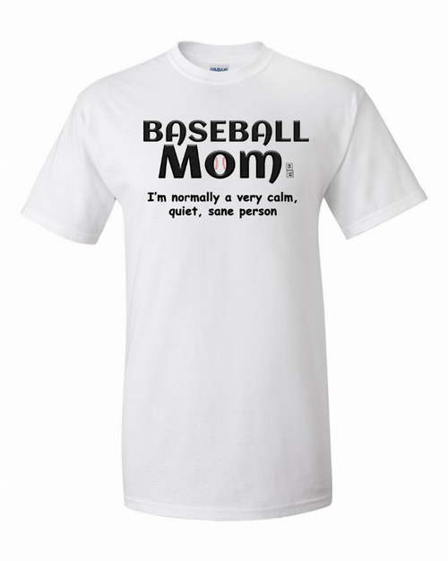 Baseball Mom T-Shirt XLarge