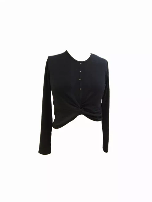 Lightning Bold Top with Knot & Rhinestones