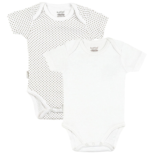 2Pk Short Sleeve Bodysuit Everyday Layette