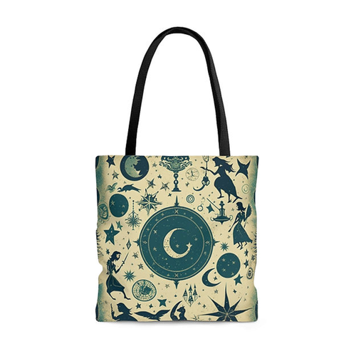 Vintage Gothic Witch - Midnight Magic -Tote Bags 