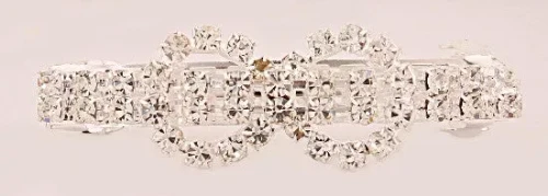 French Automatic Barrette w/ Swarovski Crystals