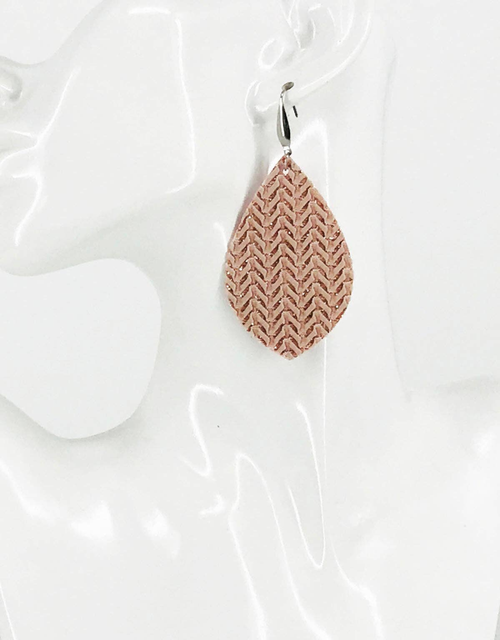 Faux Leather Dangle Earrings