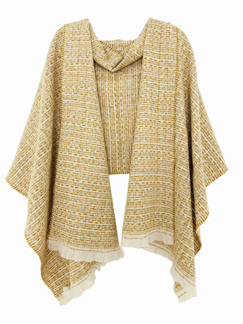 Softer Than Cashmere Eyelashes Fringe Two-Tone Shawl/Scarf